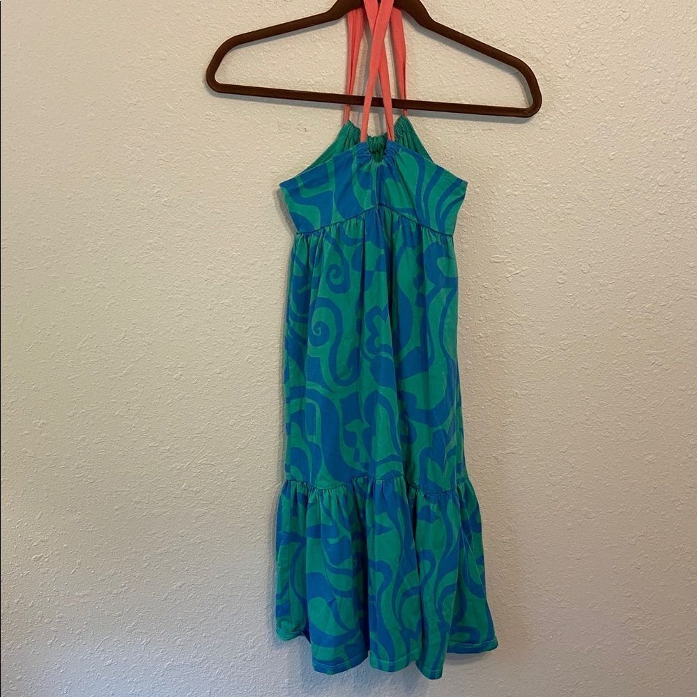 Mini Boden Blue & Green Tiered Maxi Dress Size 9-10 Y - Picture 5 of 11